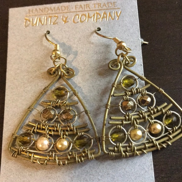Dunitz & Company Wire Triangle Earrings - Picture 1 of 1
